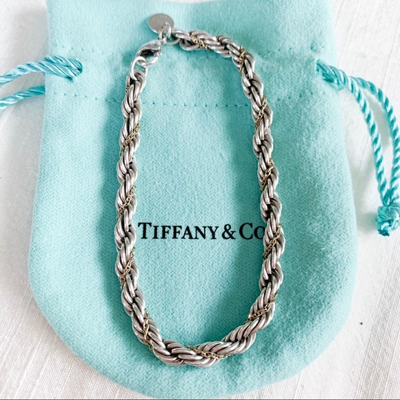 Tiffany & Co. Jewelry - Tiffany & Co. Gold and Silver Rope Bracelet